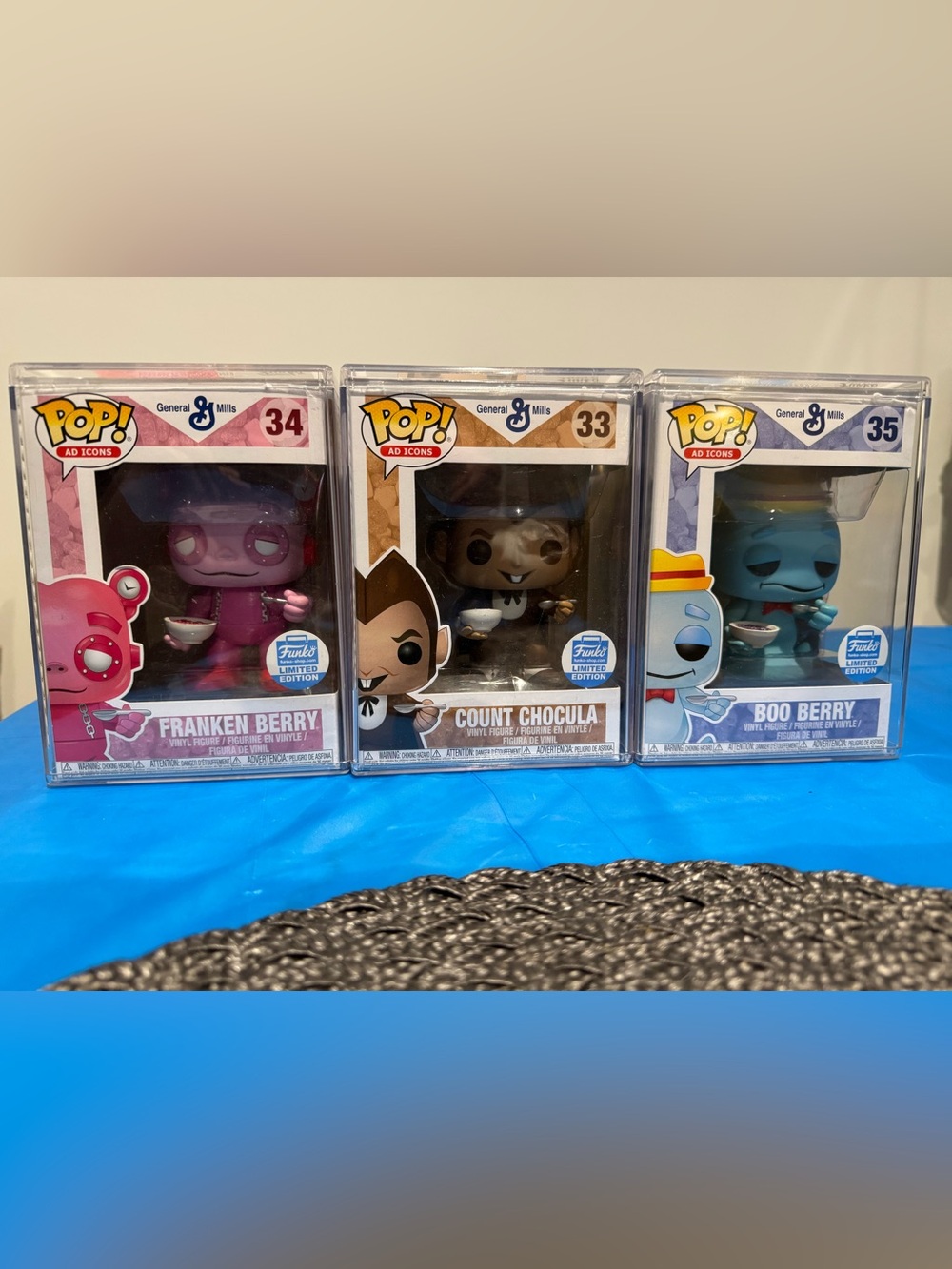 Funko! Pop Ad Icons General Mills Cereal Bowl Monster 3 Set with Protectors
